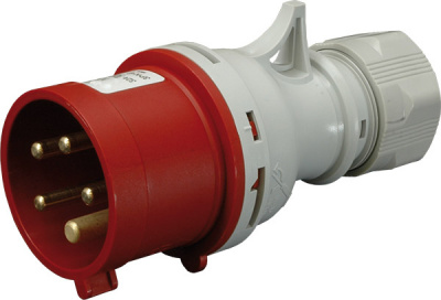 Вилка кабельная с реверсом фаз EVO-3253  IP44 (32A, 400V, 3P+N+PE)