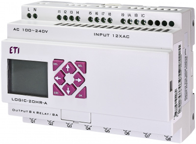 Программируемое реле LOGIC-20HR-A, 100-240V AC (12I/8O-Rele)