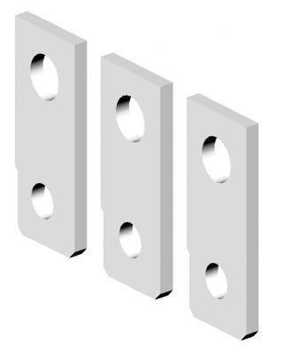 Шинн. переходник ZB2 125/3 (компл. 3 шт., прямые)