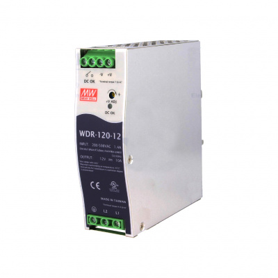 WDR-120-24 Источник питания AC-DC 24В 5А 120Вт DIN-рейка MEAN WELL
