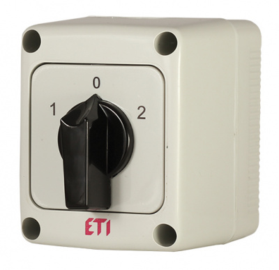 Переключатель CS 16 52 PN (2p_"1-0-2"корп./IP65"_с/ч_16A)