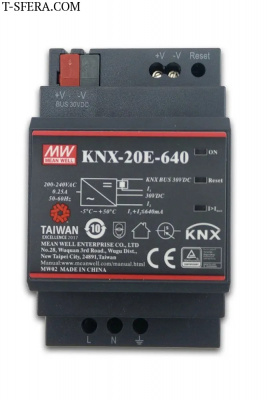 KNX-20E-640 Источник питания AC-DC KNX 30В 0.64А 19.2Вт DIN-рейка
