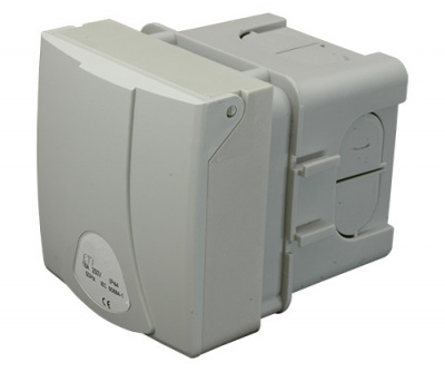 Роз. в коробке внутр. уст. EZB-3253  IP44 (32A, 400V, 3P+N+PE)