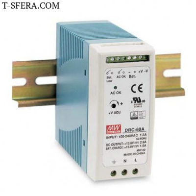 DRC-60B Источник питания AC-DC с функцией UPS 27.6В