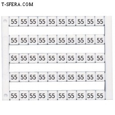 505203 Вертик. марк-ка (21-30),  DY10/6.5, 1 пластина - 30 шт. Klemsan