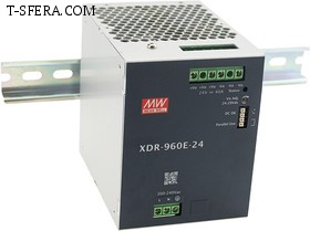XDR-960E-24 Источник питания AC-DC 24В 40А 960Вт DIN-рейка MEAN WELL