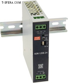 XDR-120E-12 Источник питания AC-DC 12В 10А 120Вт DIN-рейка MEAN WELL