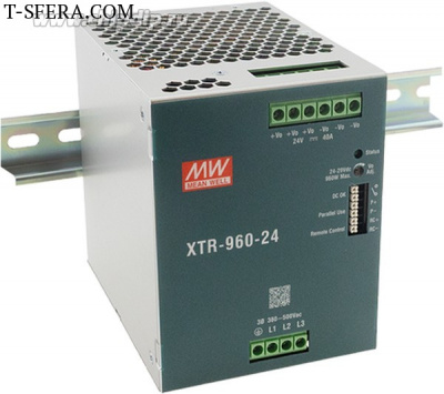 XTR-960-24 Источник питания AC-DC 3ф 24В 40А 960Вт DIN-рейка MEAN WELL