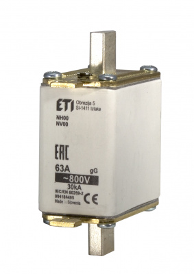 Предохранитель NH-00/gG 63A 800V