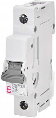 Авт. выключатель ETIMAT P10 1p K 2A (10kA)