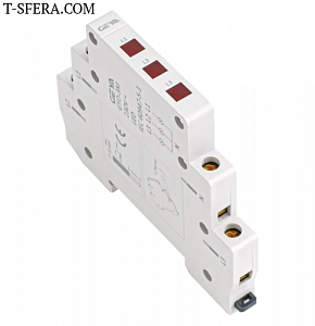 Индикатор модульный 3х красный LED, 230VAC