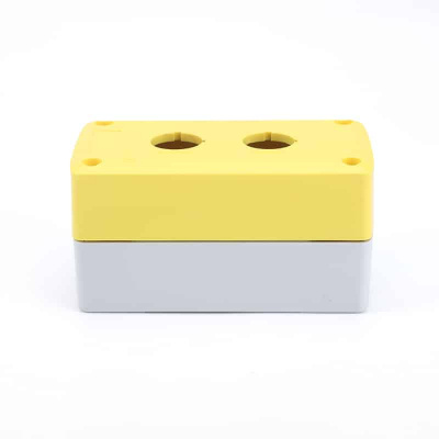 Корпус поста кнопочного КП-102, желтый/черный, 2 поста, IP65