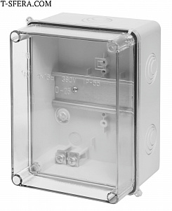 Коробка распределительная, 118x158x80mm, прозрачная крышка, IP55