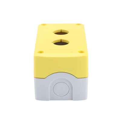 Корпус поста кнопочного КП-102, желтый/черный, 2 поста, IP65