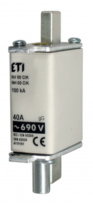 Предохранитель с бойком NH-000_K/gG 25A 690V