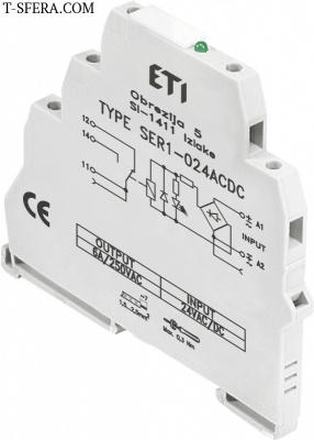Реле интерфейсное SER1-230 ACDC (электромеханическое, 1CO, 6A AC1, 250V AC)
