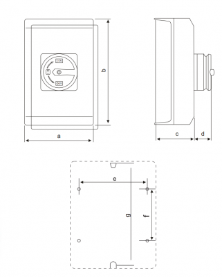 UKP3-463 Выключатель нагрузки в корпусе, 63А