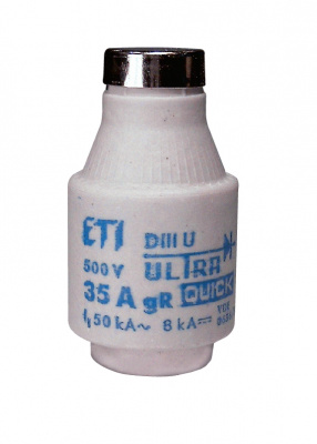 Предохранитель DIIIUQ63A/500V gR (50 kA)