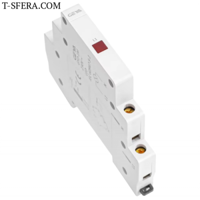 Индикатор модульный, красный, 230VAC