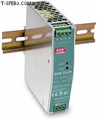 EDR-75-24 Блок питания на DIN-рейку 24В 3.2А 75Вт