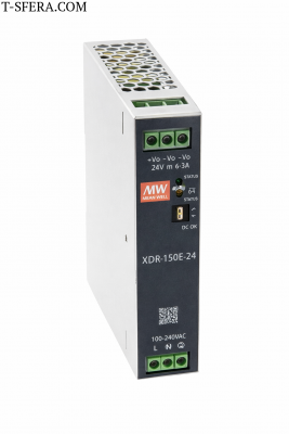 XDR-150E-12 Источник питания AC-DC 12В 11А 150Вт DIN-рейка MEAN WELL