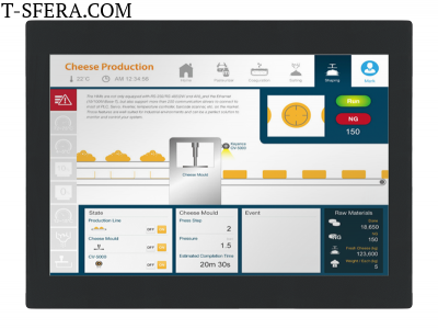 Промышленный панельный монитор Weintek cMT-iM21