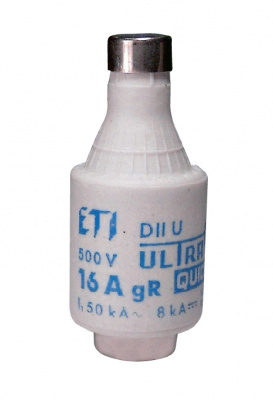 Предохранитель DIIUQ16A/500V gR (50 kA)