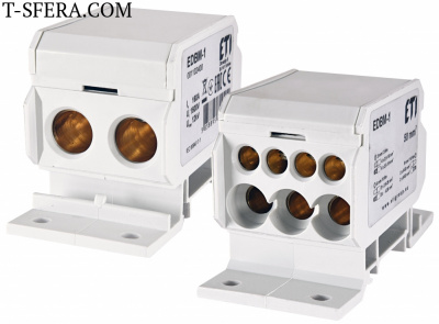 Блок распределительный EDBM-1 (160А, 1500V AC/DC, OUT: 1x4-50; 3x2,5-25; 4x2,5-16)
