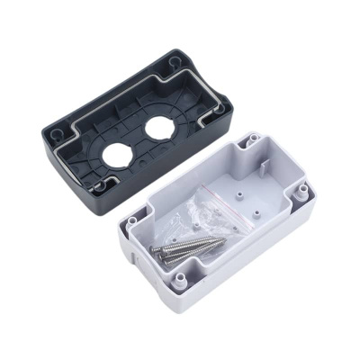 Корпус поста кнопочного КП-102, серый/черный, 2 пост,а IP65