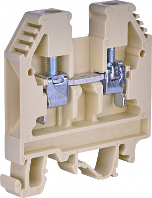 Клемма винтовая VS 6 PA  (6 mm2_бежевая)