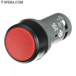Кнопка CP1-10R-10, красная, 1NO, 1A, IP66