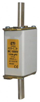 Предохранитель NH-1C gPV 125A 1000V DC