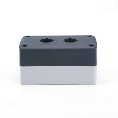 Корпус поста кнопочного КП-102, серый/черный, 2 пост,а IP65